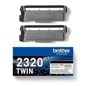 Brother TN2320 Preto 2-Pack Toners Originais - TN2320TWIN