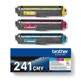 Brother TN241 Pack de 3 Toners originais - Ciano, Magenta, Amarelo - TN241CMY