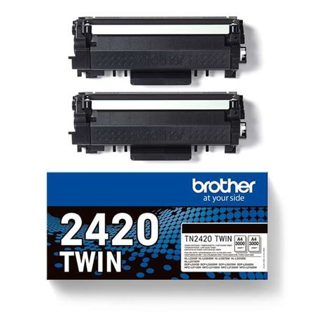 Brother TN2420 Preto 2-Pack Toners Originais - TN2420TWIN