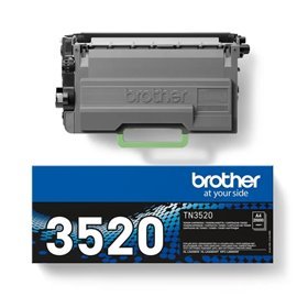Toner original preto Brother TN3520
