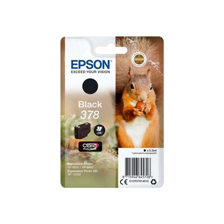 Tinteiro original Epson 378 Preto - C13T37814010