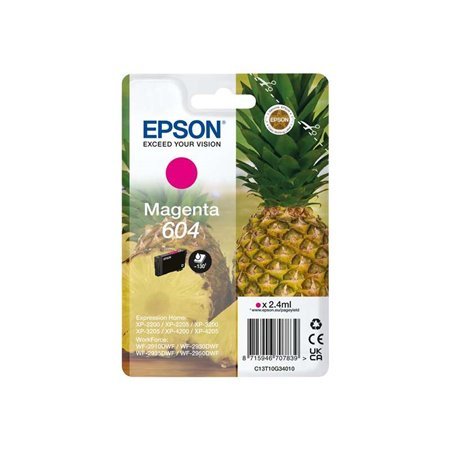 Tinteiro original Epson 604 Magenta - C13T10G34010