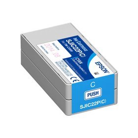 Tinteiro original Epson SJIC22P ciano - C33S020602/SJIC22P(C)