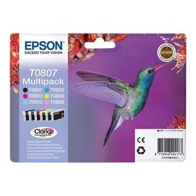 Epson T0807 Pack de 6 Tinteiros originais - C13T08074011