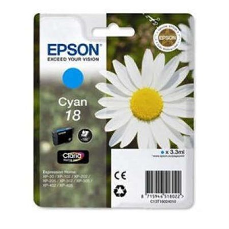 Tinteiro original Epson T1802 (18) Ciano - C13T18024012