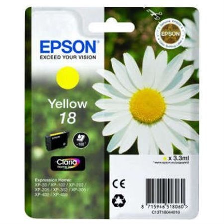 Tinteiro original Epson T1804 (18) Amarelo - C13T18044012