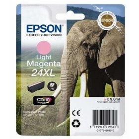 Tinteiro original Epson T2436 (24XL) Magenta Light - C13T24364012