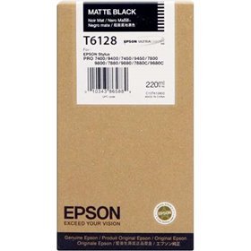 Tinteiro original Epson T6128 preto fosco - C13T612800