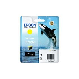 Tinteiro original Epson T7604 Amarelo - C13T76044010