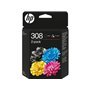 Tinteiros originais HP 308 preto + colorido, Pack de 2 - 6L6S6UE