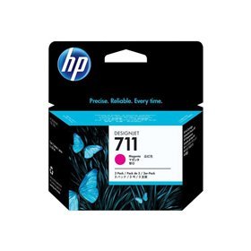 Tinteiros originais HP 711 Magenta, Pack de 3 unidades - CZ135A