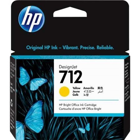 Tinteiro original HP 712 amarelo - 3ED69A