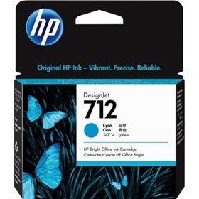 Tinteiro original HP 712 ciano - 3ED67A