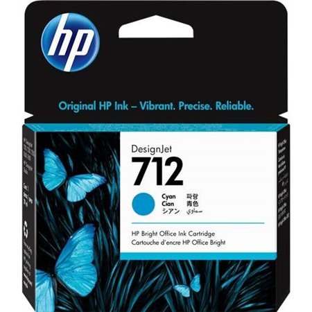 Tinteiro original HP 712 ciano - 3ED67A