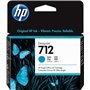 Tinteiro original HP 712 ciano - 3ED67A