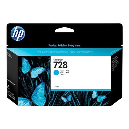 Tinteiro original HP 728 ciano - F9J67A