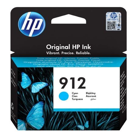 Tinteiro original HP 912 ciano - 3YL77AE