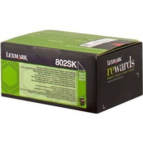 Toner original preto Lexmark CX310/CX410/CX510 - 80C2SK0/80C2SKE/802SK