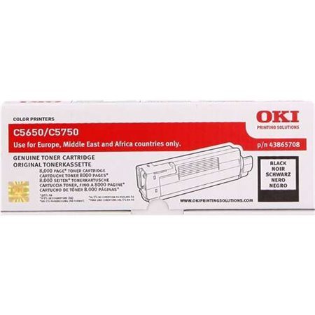 Toner original preto OKI C5650/C5750 - 43865708