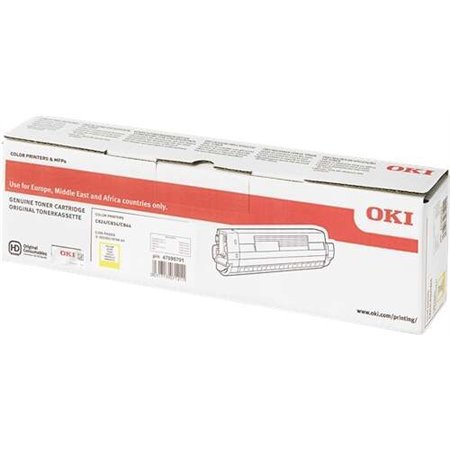 Toner original amarelo OKI C824/C834/C844 - 47095701