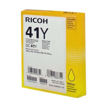 Cartucho de gel amarelo original Ricoh GC41 - 405764