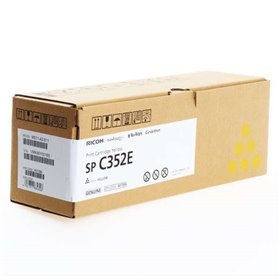 Toner amarelo original Ricoh SP C352E - 408218/SP C352E