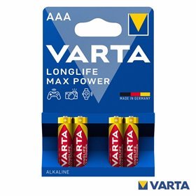 Pilha Alcalina LR03/AAA 1.5V 4x Longlife Max Power VARTA