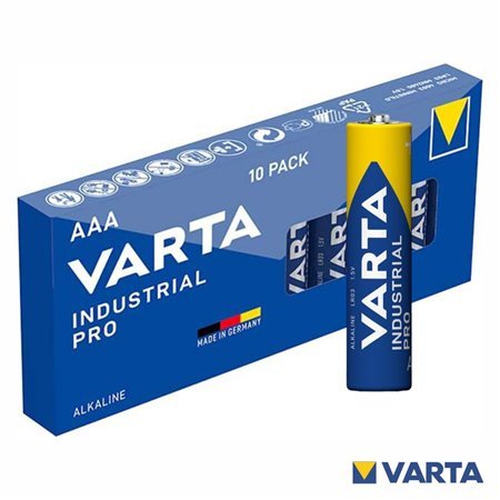 Pilha Alcalina LR03/AAA 1.5V 10x Industrial VARTA