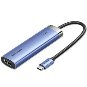 Docking USB-C Vention TGESB/ 3xUSB/ 1xHDMI/ 1xUSB-C PD