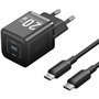 Carregador de Parede GaN Vention TZ-FEPB0-EU-01/ 1xUSB-C + Cabo USB-C/ 20W