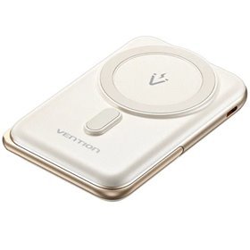 Powerbank 10000mAh Vention FHNW0/ 20W/ Wireless/ Branca