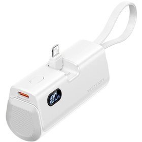 Powerbank 4800mAh Vention FHRW0/ 22.5W/ Branca