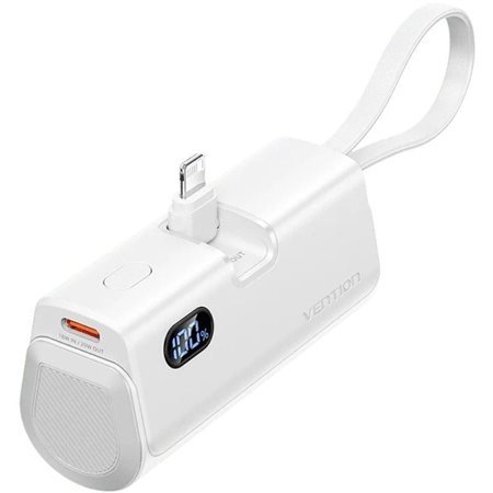 Powerbank 4800mAh Vention FHRW0/ 22.5W/ Branca