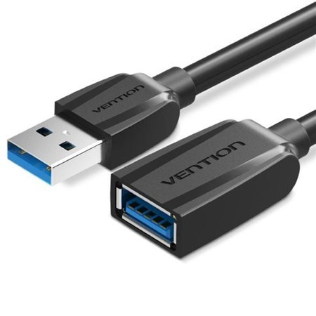 Extensão USB 3.0 Vention VAS-A45-B050/ USB Macho - USB Fêmea/ 5Gbps/ 50cm/ Preto