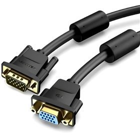 Extensão SVGA Vention DAGBI/ VGA Macho - VGA Fêmea/ 3m/ Preto