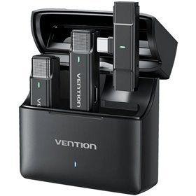 Micrófono Digital com Clip Vention NCAB0/ USB-C/ Inclui Receptor/ 2 unidades