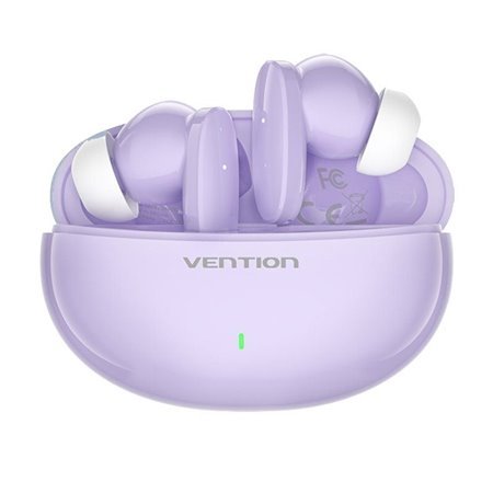 Auriculares Bluetooth Vention NBFV0 com caixa de carregamento/ Autonomia 7h/ Violetas