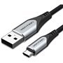 Cabo USB 2.0 Vention COCHD/ USB Macho - MicroUSB Macho/ 480Mbps/ 50cm/ Preto