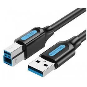 Cabo USB 3.0 Vention COOBD/ USB Tipo-B Macho - USB Macho/ 5Gbps/ 50cm/ Preto