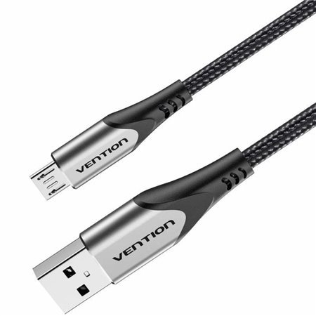 Cabo USB 2.0 Vention COAHH/ MicroUSB Macho - USB Macho/ Até 60W/ 480Mbps/ 2m/ Cinza