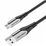 Cabo USB 2.0 Vention COAHH/ MicroUSB Macho - USB Macho/ Até 60W/ 480Mbps/ 2m/ Cinza