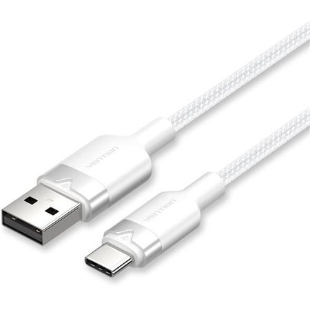 Cabo USB 2.0 USB-C Vention CTNWF/ USB-C Macho - USB Macho/ Até 60W/ 480Mbps/ 1m/ Branco