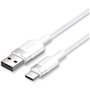 Cabo USB 2.0 USB-C Vention CTNWF/ USB-C Macho - USB Macho/ Até 60W/ 480Mbps/ 1m/ Branco