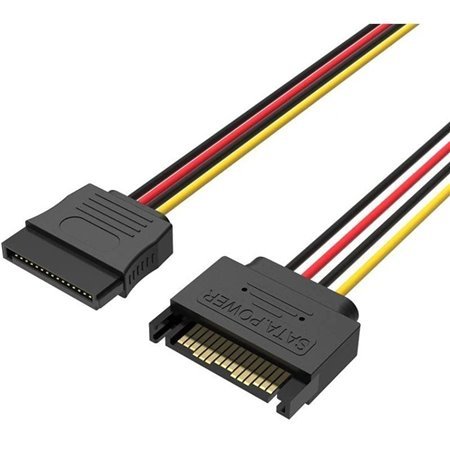 Cabo Alimentação 15Pin Vention KDABY/ SATA Macho - SATA Fêmea/ 30cm