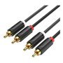 Cabo Stereo Vention BCMBD/ 2x RCA Macho - 2x RCA Macho/ 50cm/ Preto