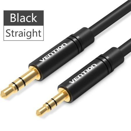 Cabo Stereo Vention BALBG/ Jack 3.5 Macho - Jack 2.5 Fêmea/ 1.5m/ Preto