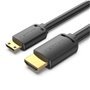 Cabo HDMI 4K Vention AGHBF/ HDMI Macho - Mini HDMI Macho/ 1m/ Preto