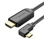 Cabo Conversor HDMI 1.4 4K Vention CGVBG/ USB-C Macho - HDMI Macho/ 1.5m/ Preto