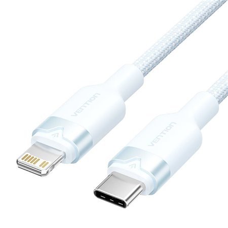 Cabo USB-C Lightning Vention LALSH/ USB-C Macho - Lightning Macho/ 27W/ 480Mbps/ 2m/ Azul