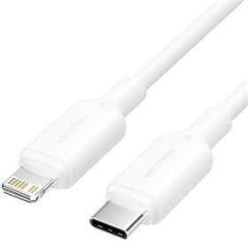 Cabo USB 2.0 USB-C Lightning Vention LAKWH/ USB-C Macho - Lightning Macho/ Até 27W/ 480Mbps/ 2m/ Branco
